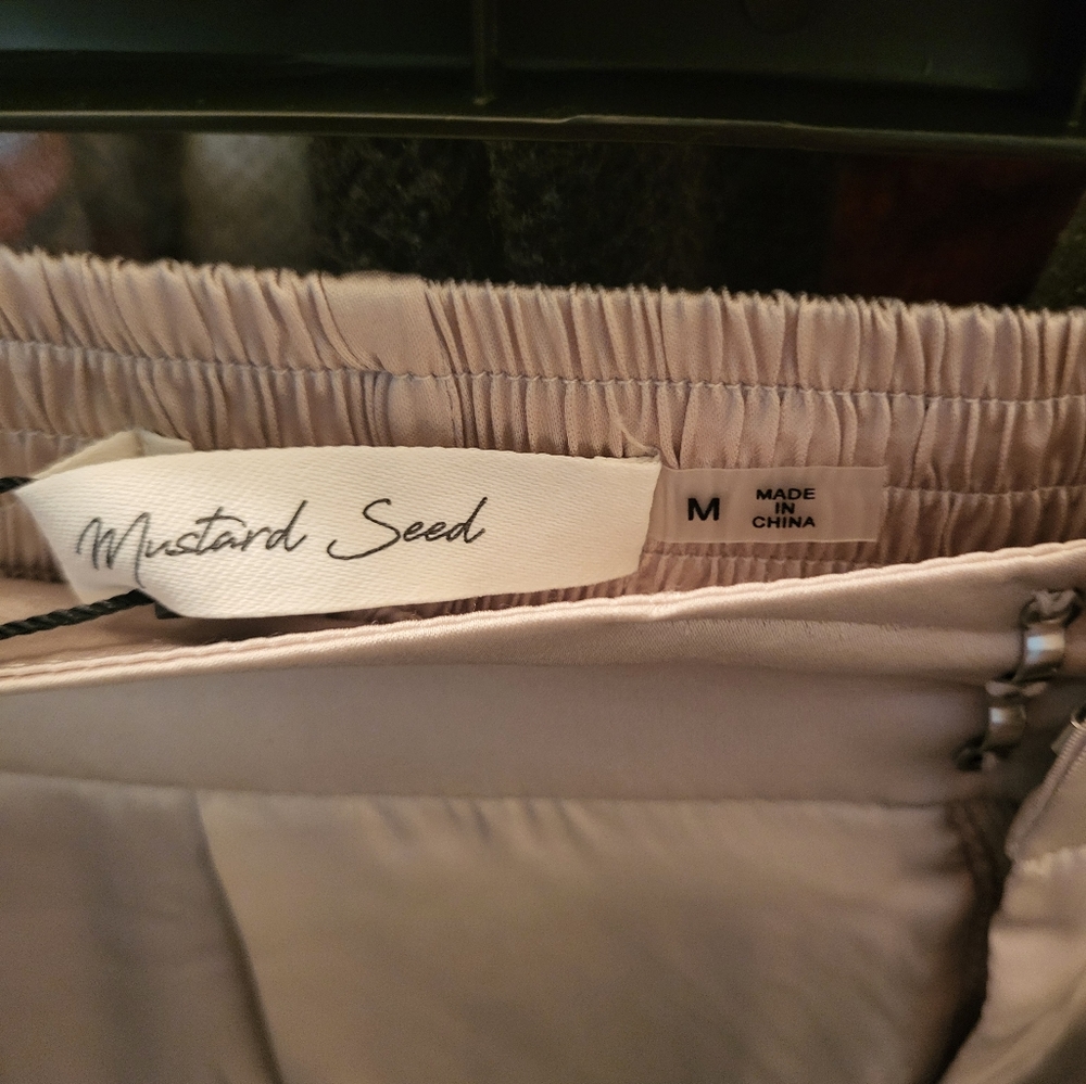 Champagne Satin pants